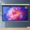 Xnyaizyc Pull Down Projector Screen 60/72 inch, HD Projection Screen Wall & Ceiling Mounted with 4:3, 16:9 Ratio Outdoor Indoor Public Display Screen for Home School Cinema Theater (Size : 60" (4:3)) view 1