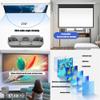 Xnyaizyc Pull Down Projector Screen 60/72 inch, HD Projection Screen Wall & Ceiling Mounted with 4:3, 16:9 Ratio Outdoor Indoor Public Display Screen for Home School Cinema Theater (Size : 60" (4:3)) view 4