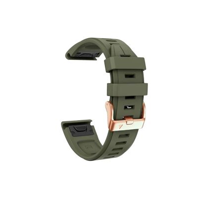 20mm Silicone Watch Fit for Garmin Fenix 6S 6SPro 5S Plus 7S Strap Quick fit Correa Bracelet Descent Mk2S/Instinct 2S Watchband (Color : Army Blue, Size : For Fenix 6S)