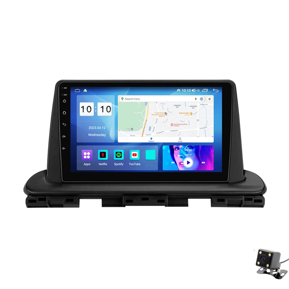ADMLZQQ Android 12 Head Unit 2 Din Car Stereo Sat Nav for KIA Cerato 4 2018-2021 Radio GPS Navigation 9'' MP5 Multimedia Video Player FM Receiver Support 4G SIM 5G WiFi SWC,M200s