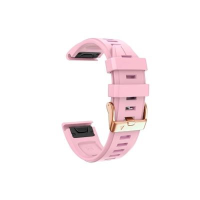 20mm Silicone Watch Fit for Garmin Fenix 6S 6SPro 5S Plus 7S Strap Quick fit Correa Bracelet Descent Mk2S/Instinct 2S Watchband (Color : Pink, Size : For Fenix 5S)