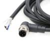 SZRMCC M12 A-Code 4 Pin Male Right Angle to Bare Wire Sensor Actuator Cable for Industrial Camera Fieldbus Network Modules IO Link 22AWG (8m) view 3