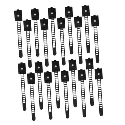 WOFASHPURET 25pcs Adjustable Cable Ties Adhesive Cable Clips Wire Management Clips for Desk