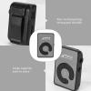 Srutueo Mini Mirror Clip USB Digital Mp3 Music Player Support 8GB SD TF Card Black view 3