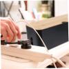 Angoily Black Cable Management Box Wooden Cover Cord Organizer for Power Strips and Cables Plastic Storage Container for and view 2