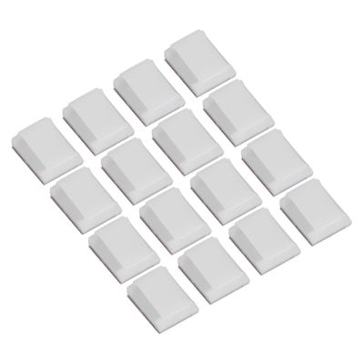Angoily 100pcs Led Light Strip Fixing Clip Self-Adhesive Wiring Clips for Desk Wire Organization