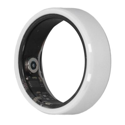 Sanpyl Smart Ring, Health Sleep Monitoring Step Counting, IP68 Smart Ring with APP, Sleep Tracking with Charging Case White for Men & Women
