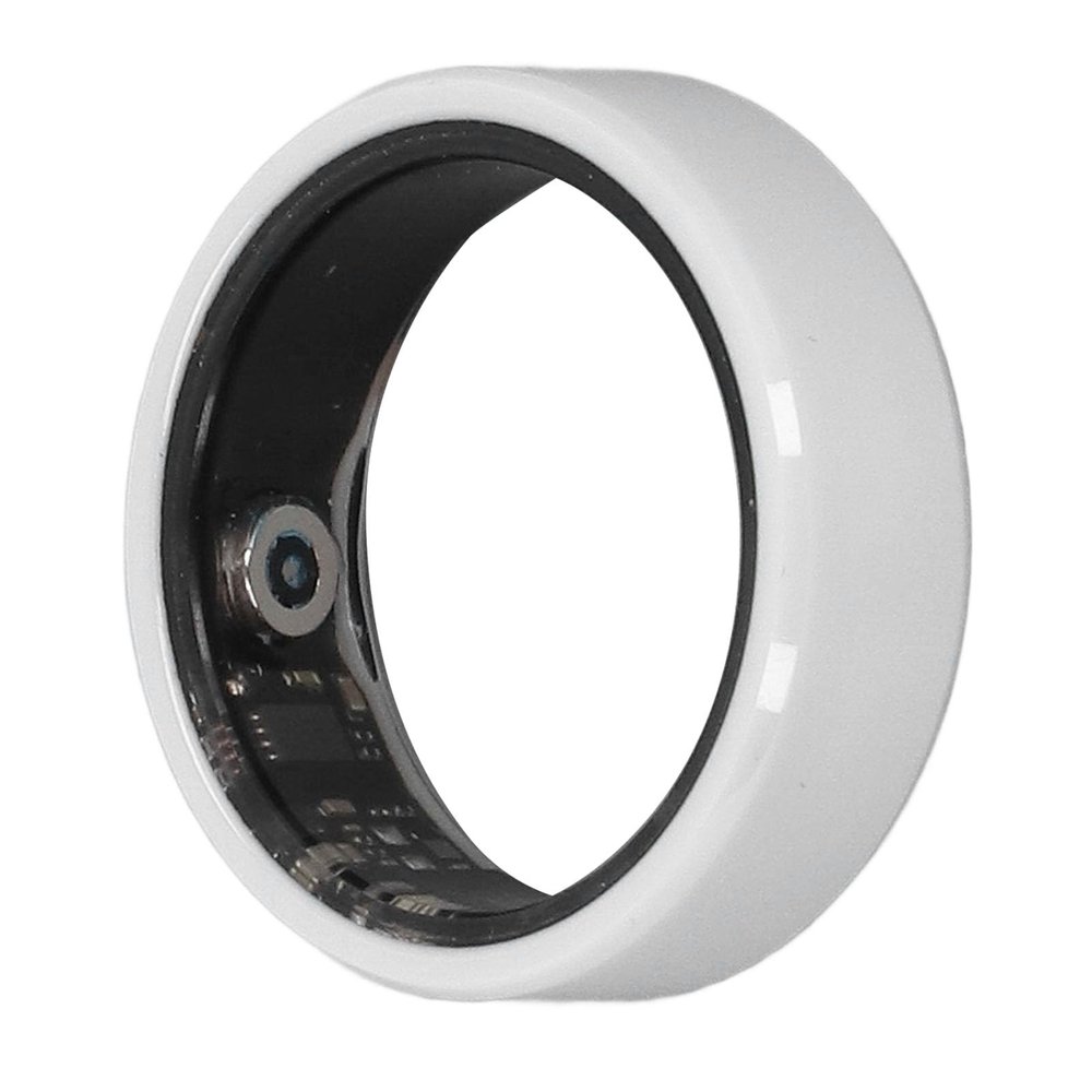 Sanpyl Smart Ring, Health Sleep Monitoring Step Counting, IP68 Smart Ring with APP, Sleep Tracking with Charging Case White for Men & Women