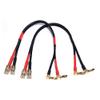 WJSTN Speaker Cable Extension with Right Angle Banana Plugs, 12 AWG, Banana Jack Connectors, Male to Female 4mm Banana Plugs Multifunctional Adapters, 2Pack (2feet) view 3