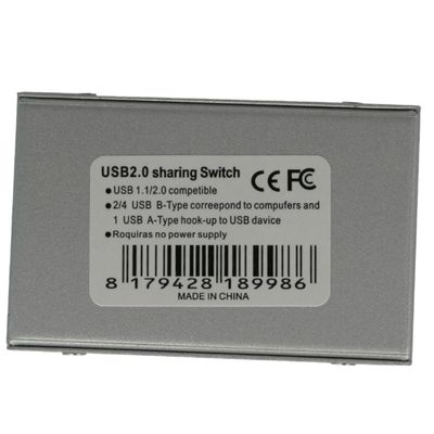 Angoily USB Printer Sharing Switch Automatic Dual-Computer Share Selector for Scanner Printer No Wires Required for Office Use Compact Design
