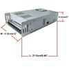 AC 110V/220V to DC 12V 40A 480W Universal Regulated Switching Power Supply Adapter Transformer Driver Converter for LED Strip Light, CCTV Security Camera System, Computer Project view 3
