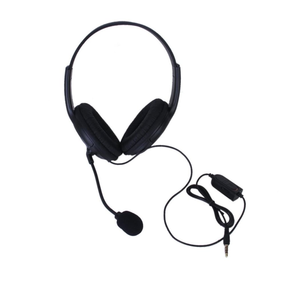 Homoyoyo 3.5mm Double Earpiece Stereo Headphones with Volume Control for Gaming Headset