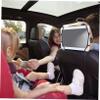 Homoyoyo Adjustable Car Headrest Tablet Stand Mount for Backseat Use Elastic Design for Easy Installation Sturdy and Tablet Holder Compatible view 4