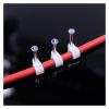 100pcs Round Cable Clips 12/14/16/18/20/25 mm C Shaped Management Nylon Carbon Steel Nails Line Cord Tie Circle Wire Wall Holder (Color : Diameter 20mm-100pcs) view 3