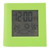 Battery Solar Alarm Clock, Dual Energy Weather Forecast Temperature Humidity Alarm Clock(Green) view 1