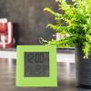 Battery Solar Alarm Clock, Dual Energy Weather Forecast Temperature Humidity Alarm Clock(Green) view 4