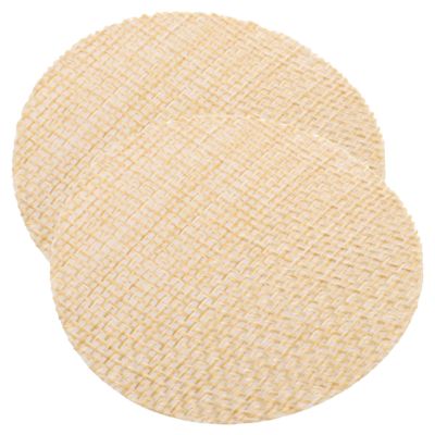 IWOWHERO 2pcs Round Lampshade Diffusers for Pendant Lights - Shading Plates Glare Light for Diameter Beige
