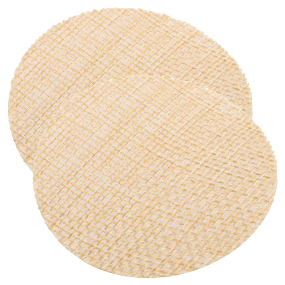 IWOWHERO 2pcs Round Lampshade Diffusers for Pendant Lights - Shading Plates Glare Light for Diameter Beige