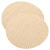 IWOWHERO 2pcs Round Lampshade Diffusers for Pendant Lights - Shading Plates Glare Light for Diameter Beige view 1
