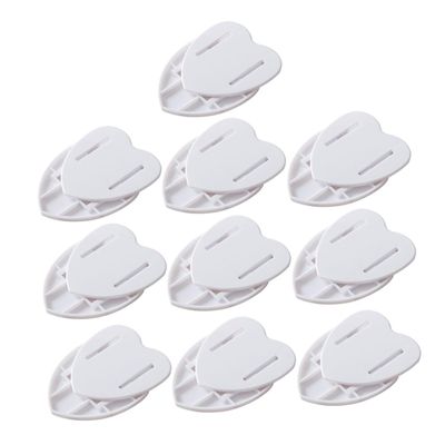Angoily 10pcs Heart Shape Socket Fixer Punch Wall Power Outlet Extender Self-Adhesive Hanger for Adhesive Remote Holder Wall Mounted Hooks