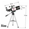 1set Stargazing Telescope Monocular with Tripod Phone Clip High Light Transmission Optical Lens for Imaging for Astronomy Enthusiasts view 4