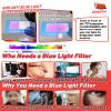 ZUONYUT 50 Inch TV Screen Matte Film Anti Blue Light Anti Glare Film for TV,TV Glare Stopper 50 inch,TV Screen Protector TV Reflection Reduction Relieve and Blue Light view 4