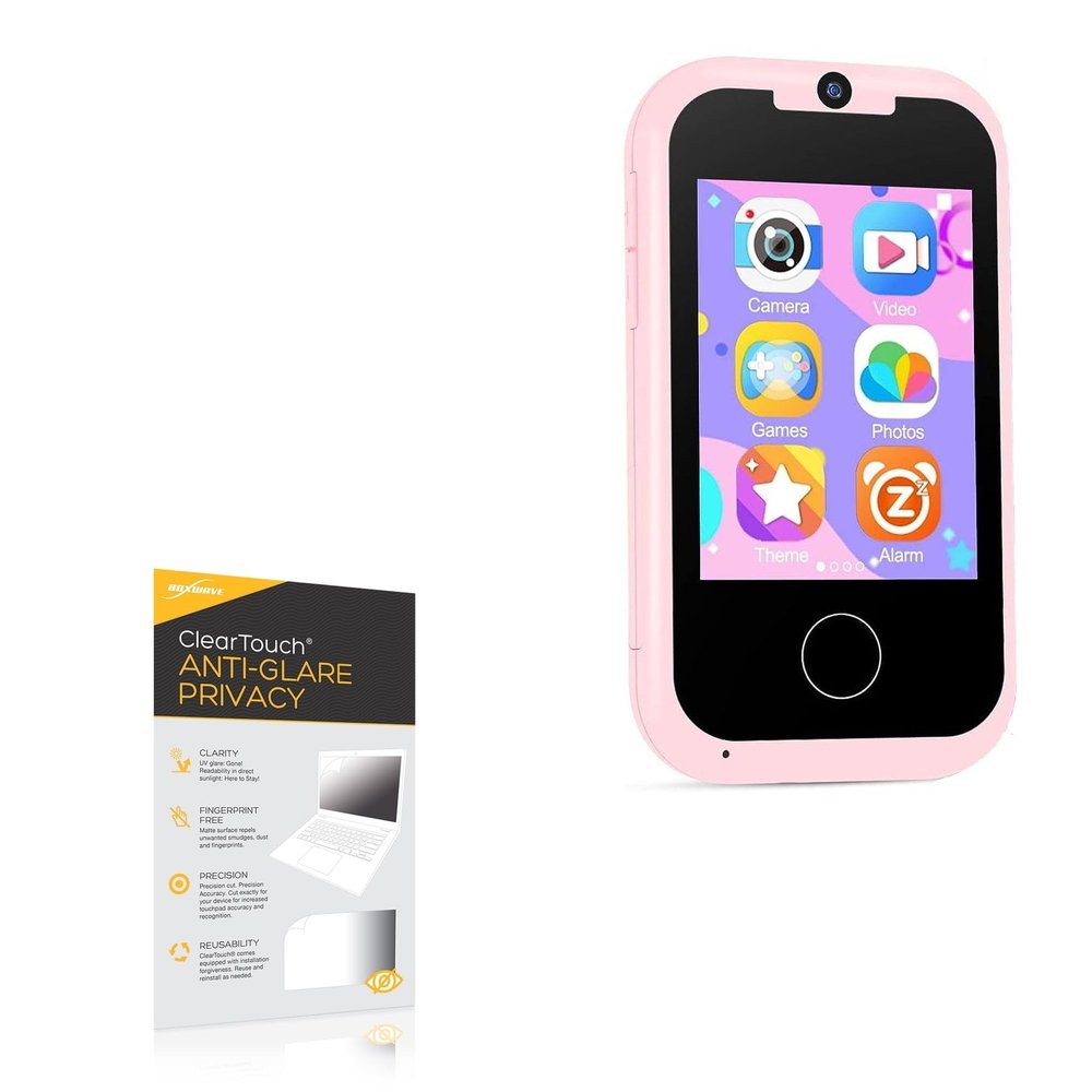 BoxWave Screen Protector Compatible with Prysyedawn Kids MP3 Music Player (2.8 in) - ClearTouch Anti-Glare Privacy (2-Pack), Privacy Screen Protector Flexible Film Anti-Glare