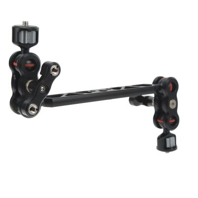 13in Camera Adjustable Friction Articulating Magic Arm, with 1/4in and 3/8in Screw, for LCD Monitor, LED Lights, Audio Equipment