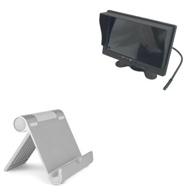 BoxWave Stand and Mount Compatible with Accele MK-PLCD710 - VersaView Aluminum Stand, Portable, Multi Angle Viewing Sturdy