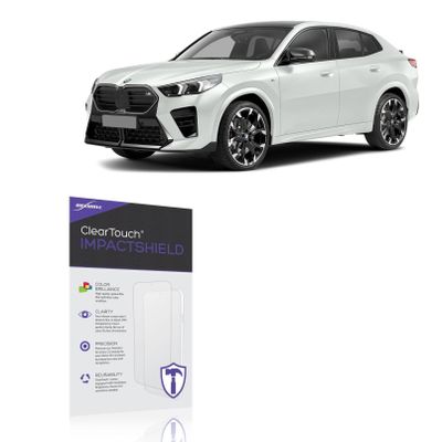 BoxWave Screen Protector Compatible with 2024 BMW X2 M35i Display (10.25 in) - ClearTouch ImpactShield (2-Pack), Impenetrable Screen Protector Flexible Film