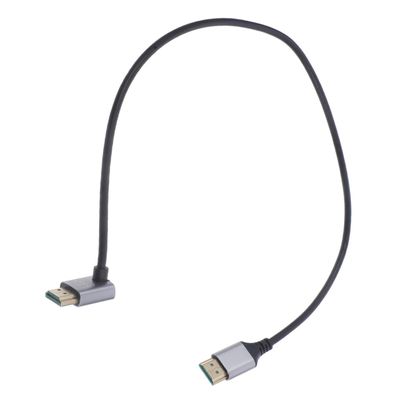 Toyvian Angled Male to Male Video Cable Flexible Connector for Monitors Tvs High Definition Transmission for Tight Spaces