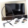 Toyvian Angled Male to Male Video Cable Flexible Connector for Monitors Tvs High Definition Transmission for Tight Spaces view 2