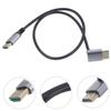 Toyvian Angled Male to Male Video Cable Flexible Connector for Monitors Tvs High Definition Transmission for Tight Spaces view 3