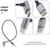 Toyvian Angled Male to Male Video Cable Flexible Connector for Monitors Tvs High Definition Transmission for Tight Spaces view 4