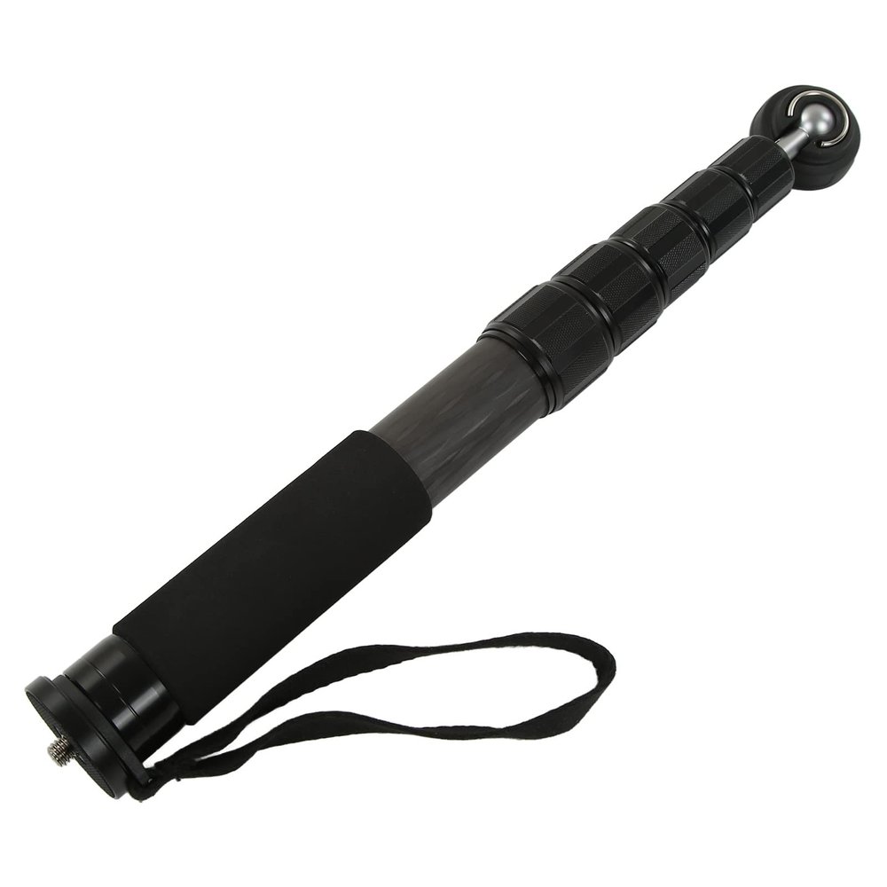 Camera Monopod, Carbon Fiber Monopod, Portable 6 Section Compact Lightweight Travel Monopod, 40mm Large Diameter, 167cm Maximum Height