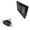 BoxWave Smart Gadget Compatible with Small PC SD215/ML - AllReader SD Card Reader, microSD Card Reader SD Compact USB - Jet Black view 1