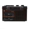 Portable Cassette Player Retro,AM SW FM Radio with 4 Band,Near Field Effect Cassette Player for Car Wood Grain (US Plug) view 3