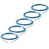 TRUECABLE Cat6 Component Rated Patch Cable, Unshielded (U/UTP), 14ft, Blue, 28AWG Solid Copper, Snagless 10G High-Speed Ethernet Cable, PoE++ 4PPoE 100W, UL Listed, RoHS-3, 5 Pack view 1