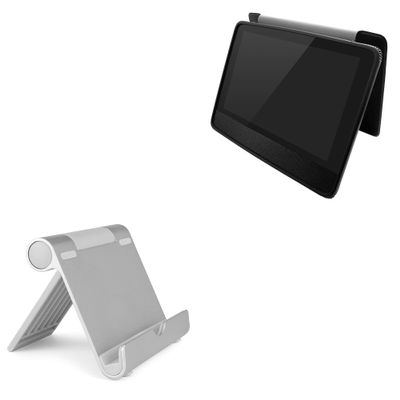 BoxWave Stand and Mount Compatible with MegaVoice Envision - VersaView Aluminum Stand, Portable, Multi Angle Viewing Sturdy