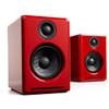 Audioengine A2 Red Computer Speakers with S8 White Subwoofer and DS1M Metal Stands view 2