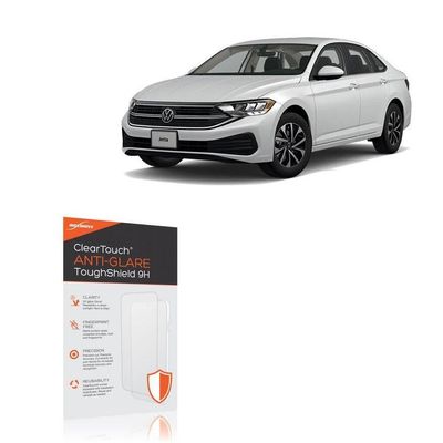 BoxWave Screen Protector Compatible with Volkswagen 2024 Jetta Display (8 in) - ClearTouch Anti-Glare ToughShield 9H (2-Pack), Anti-Glare 9H Tough Flexible Film Screen Protector
