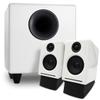 Audioengine A2 White Computer Speakers with S8 White Subwoofer and DS1 Stands view 1