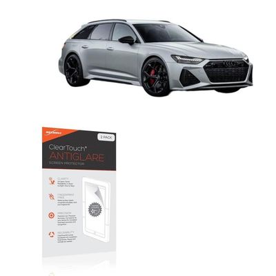 BoxWave Screen Protector Compatible With Audi 2024 RS 6 Avant Display (12.3 in) - ClearTouch Anti-Glare (2-Pack), Anti-Fingerprint Matte Film Skin