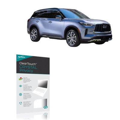 BoxWave Screen Protector Compatible with Infiniti 2024 QX60 Instrument Display (7 in) - ClearTouch Crystal Privacy (2-Pack), Privacy Screen Protector Flexible Film Clear