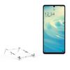BoxWave Stand and Mount Compatible with Sharp Aquos Sense6s - Pocket Aluminum Stand 3-in-1, Portable Multi Angle Viewing Riser - Metallic Silver view 1