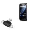 BoxWave Smart Gadget Compatible with Chainway MC95 - AllReader SD Card Reader, microSD Card Reader SD Compact USB - Jet Black view 1