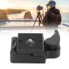 Aluminum Alloy Detachable Quick Release Plate Adapter with 3/8in to 1/4in Screw for Ball HeadCameraTripod view 2