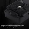 Aluminum Alloy Detachable Quick Release Plate Adapter with 3/8in to 1/4in Screw for Ball HeadCameraTripod view 3