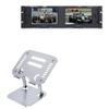 BoxWave Stand and Mount Compatible with Cooltouch RX-702SDI - Executive VersaView Laptop Stand, Ergonomic Adjustable Viewing Angle Metallic Riser - Metallic Silver view 1