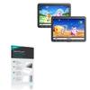 BoxWave Screen Protector Compatible with Naviskauto Portable DVD Player for Car (10.5 in) - ClearTouch Crystal Privacy (2-Pack), Privacy Screen Protector Flexible Film Clear view 1